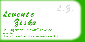 levente zisko business card